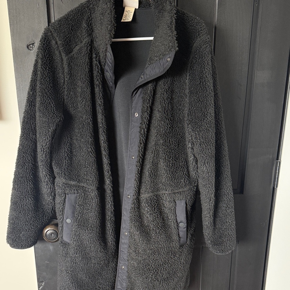 LL Bean Black Sherpa Coat